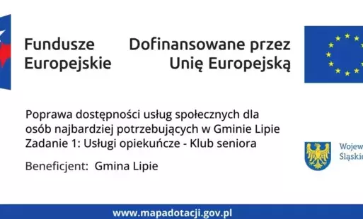 Zdjęcie do Ogłoszenie z dnia 13.01.2025 r. o naborze Uczestnik&oacute;w do Projektu pn.: &bdquo;Poprawa dostępności usług społecznych dla os&oacute;b najbardziej potrzebujących w Gminie Lipie&rdquo; Zadanie 1: Usługi opiekuńcze - Klub seniora 